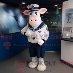 Maskotkarakter af en Navy...