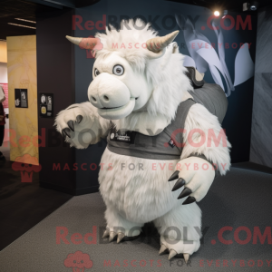 Mascot character of a White...