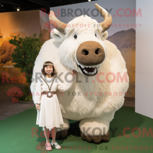 Mascot character of a White...