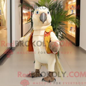 Mascot character of a Beige...