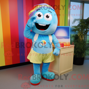 Postava maskota Sky Blue...