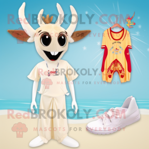 Cream Gazelle maskot...