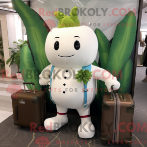Mascot character of a White...