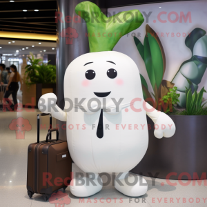 Mascot character of a White...