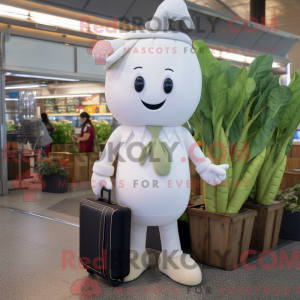 Mascot character of a White...