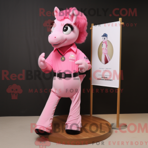 Maskottchen einer Pink Mare...