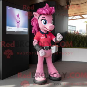 Maskottchen einer Pink Mare...