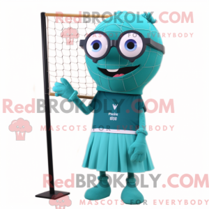 Mascot character of a Teal...
