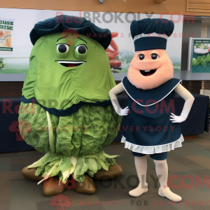 Mascot character of a Navy...