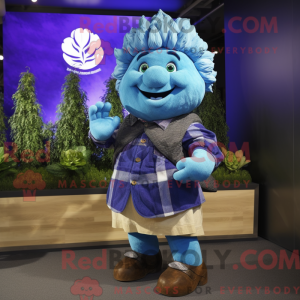 Mascot character of a Blue...