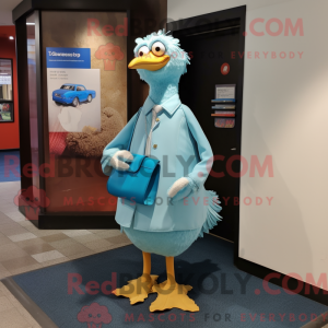 Mascot character of a Cyan...