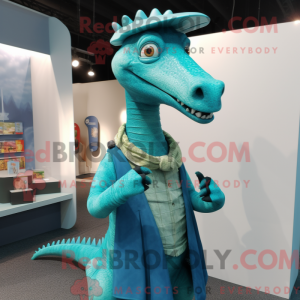 Mascot character of a Cyan...