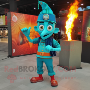 Turkis Fire Eater maskot...