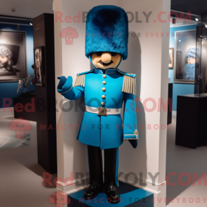 Mascot character of a Cyan...
