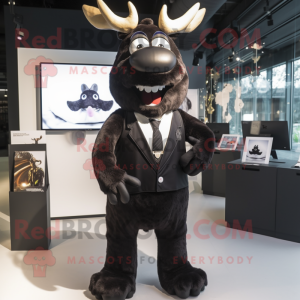 Black Reindeer mascotte...