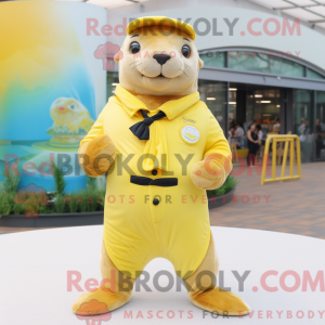 Mascot character of a Lemon...