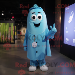 Mascot character of a Blue...