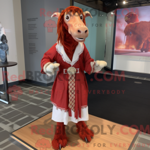 Mascot character of a Red...