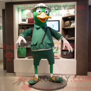 Mascot character of a Green...