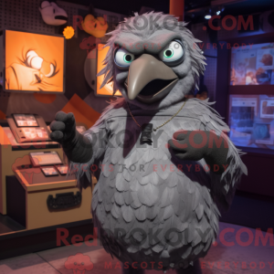 Mascot character of a Gray...