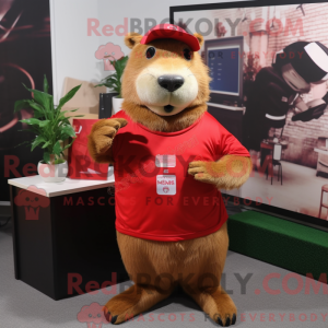 Mascottekarakter van een...