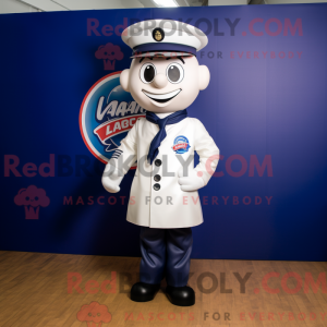 Mascot character of a Navy...