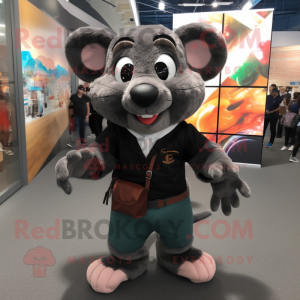 Black Rat mascotte kostuum...