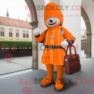 Postava maskota oranžové...