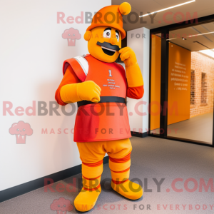 Mascottefiguur van een...