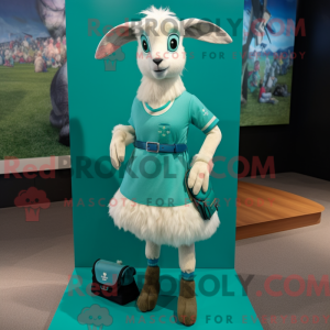 Mascot character of a Teal...