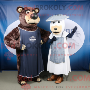 Maskottchenfigur eines Navy...