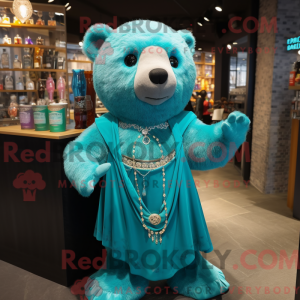 Personnage mascotte d ours...