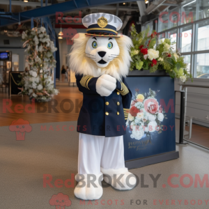 Mascot character of a Navy...