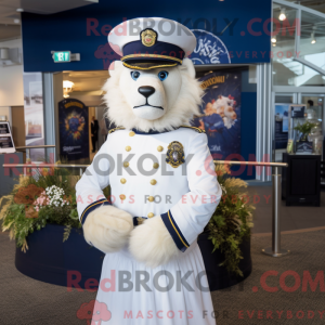 Mascot character of a Navy...