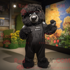 Mascot character of a Black...