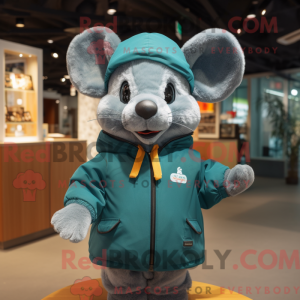 Mascot character of a Teal...