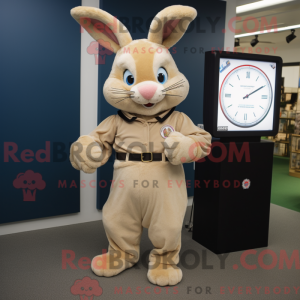 Mascot character of a Beige...