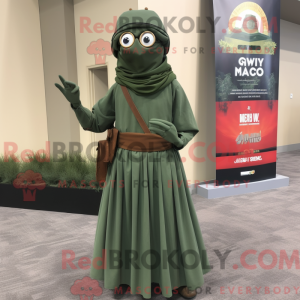 Maskotfigur af en...