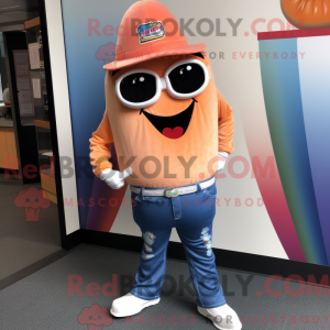 Maskotkarakter av en Peach...