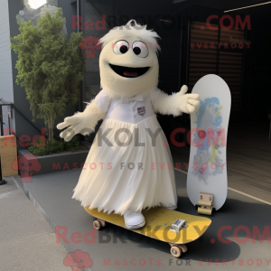 Mascot character of a White...