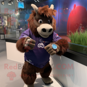 nan Woolly Rhinoceros mascot costume character dressed with a Windbreaker and Bracelet watches
