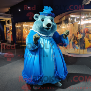 Mascot character of a Blue...