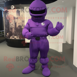 Purple Soldier maskot...