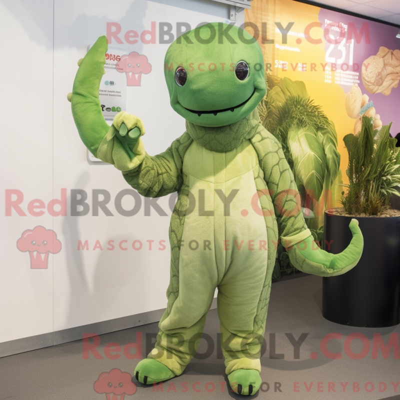 Máscara de proteção de Olive Hydra com macacão e eleitor - Mascotes da hidra - REBROKO_385826 - RedBrokoly.com