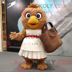 Mascot character of a Brown...