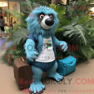 Personaje mascota de un oso...