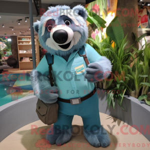Personaje mascota de un oso...