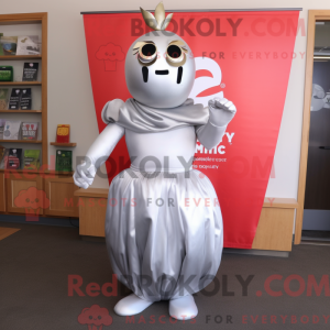 Postava maskota stříbrného...