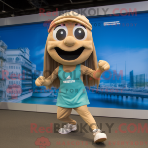 Mascottefiguur van een...