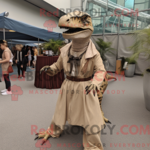 Mascot character of a Beige...